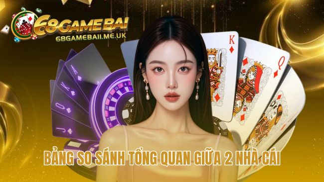 Bảng so sánh 68 game bài và Go88 tóm tắt các ưu điểm