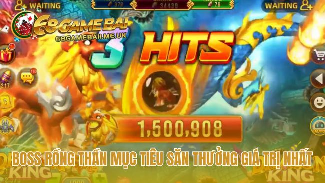 Boss Rồng Thần mục tiêu giá trị với hệ số thưởng x1000