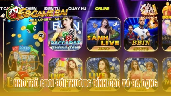 Kho trò chơi đa dạng với chủ lực là Tài Xỉu MD5 và bài dân gian